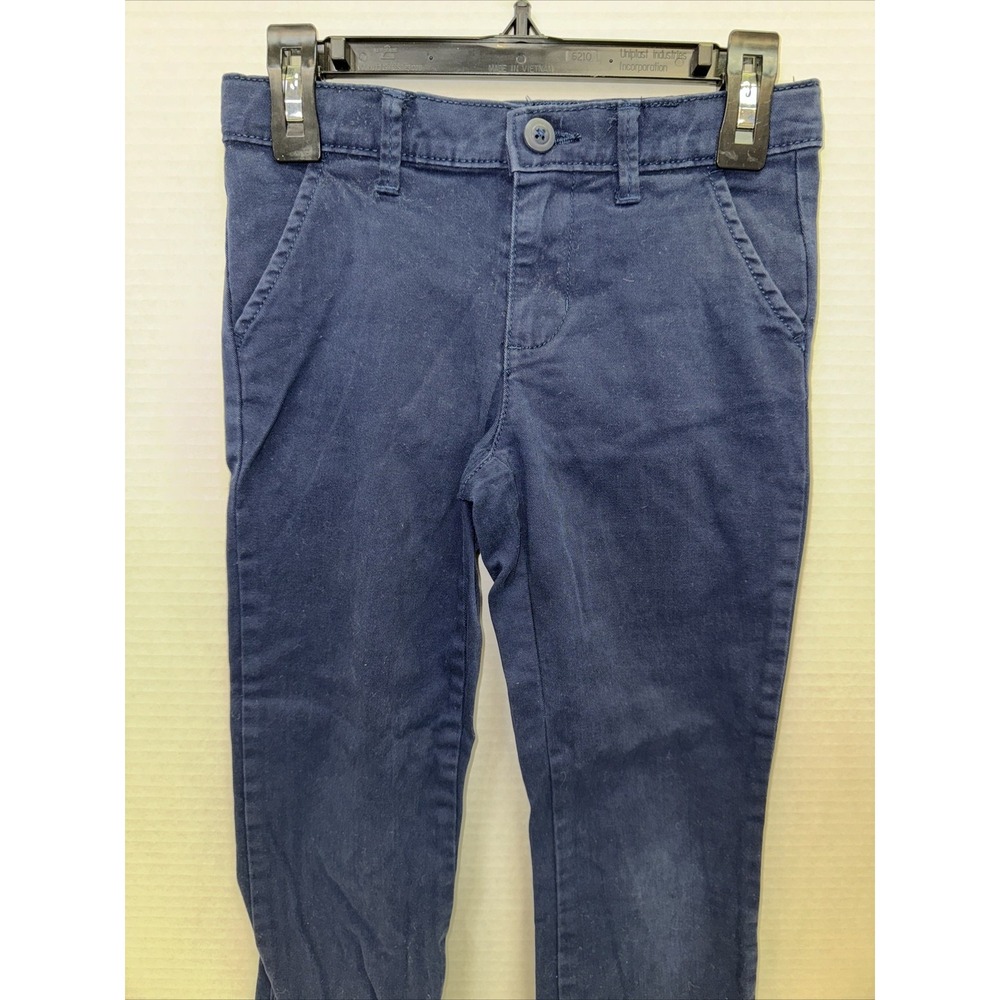 Children's Place Uniform Pants Girls Size 6/7 Navy Blue Pants - Picture 2 of 4